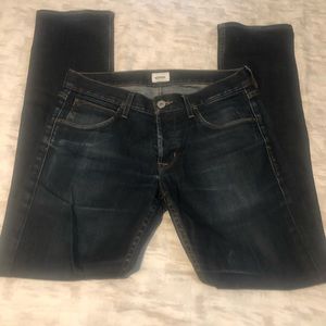 Hudson dark denim button fly jeans size 31